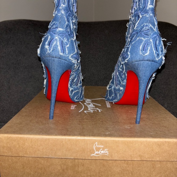 Christian Louboutin So Kate Booty denim 100mm stiletto heel - Picture 7 of 9